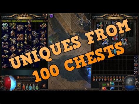 list of unique chest poe.